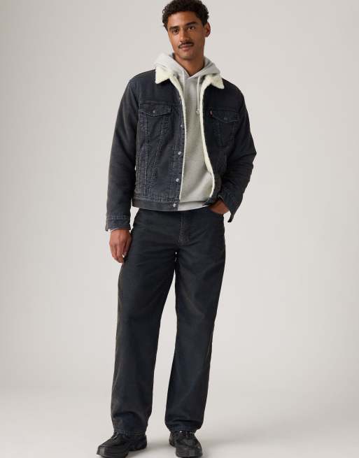 Levi's 578 baggy jeans in 8am in charlotte black, 3 of 4