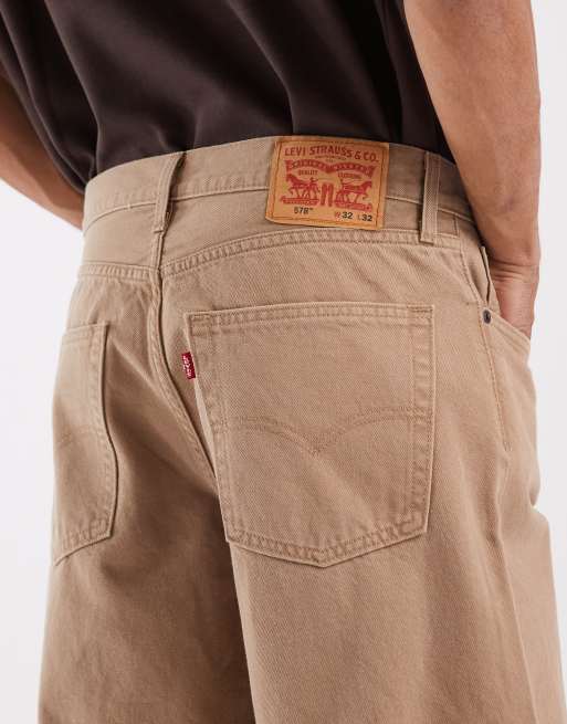 Levi's 578 baggy jeans in brown , 4 of 5