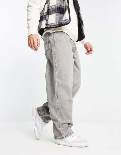 Levi's 578 baggy jeans in light grey | ASOS