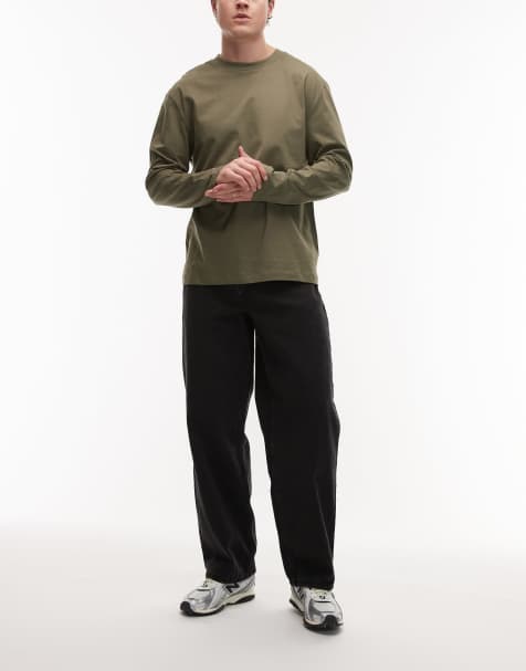 Levi's 578 baggy jeans in washed black - view 1