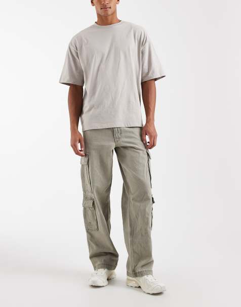 Levi's 578 cargo baggy denim jeans in grey - view 1