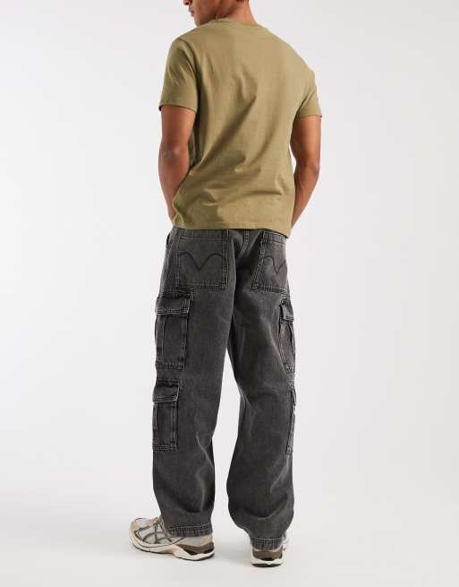 Levi's - 578 - Denim cargojeans in verwassen zwart, 2 van 5
