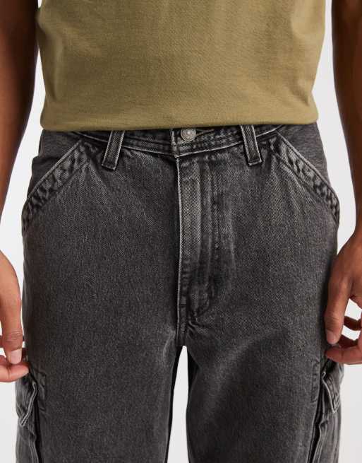 Levi's - 578 - Denim cargojeans in verwassen zwart, 5 van 5