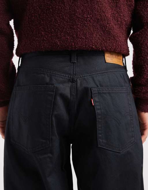 Levi's - 578 - Jeans larghi neri spalmati , 4 di 5