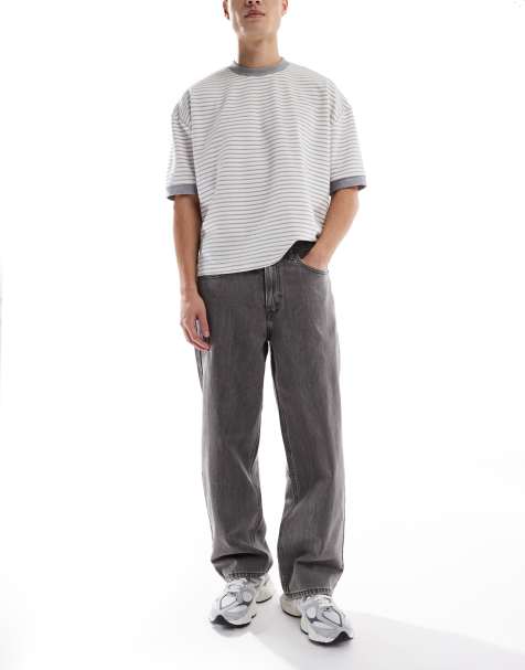Levi's - 578 - Jeans met baggy pasvorm in grijs met wassing - view 1