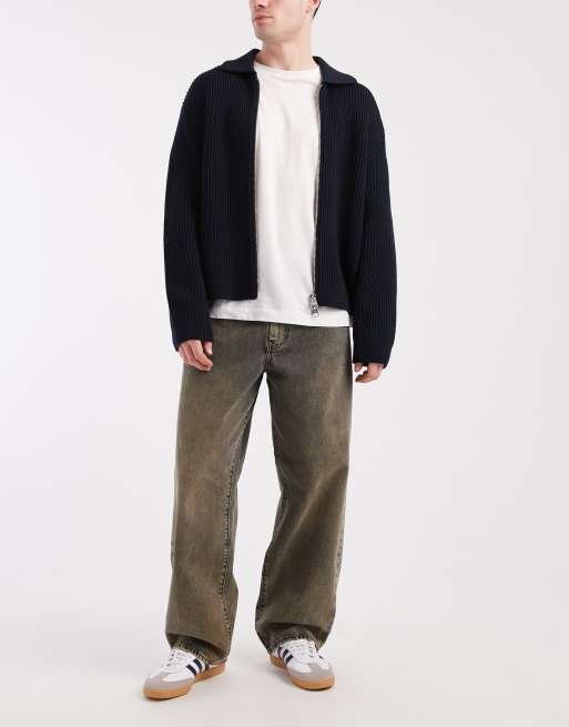 Levi's – 578 – Mellanblå, baggy jeans i vintagetvätt 