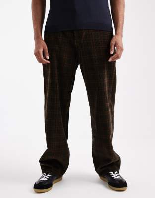 Pantalon baggy en velours ctel avec 5 poches et carreaux - Marron - Levi's - Modalova