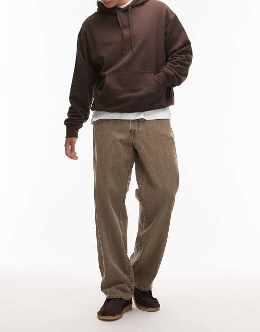 Levi's - 578 - Sandfarvede jeans i baggy fit