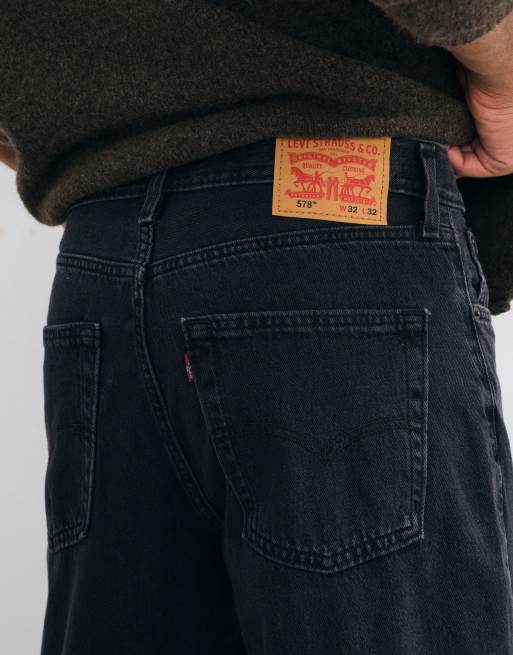 Levi's – 578 – Svarta, tvättade jeans i baggy fit , 2 av 5