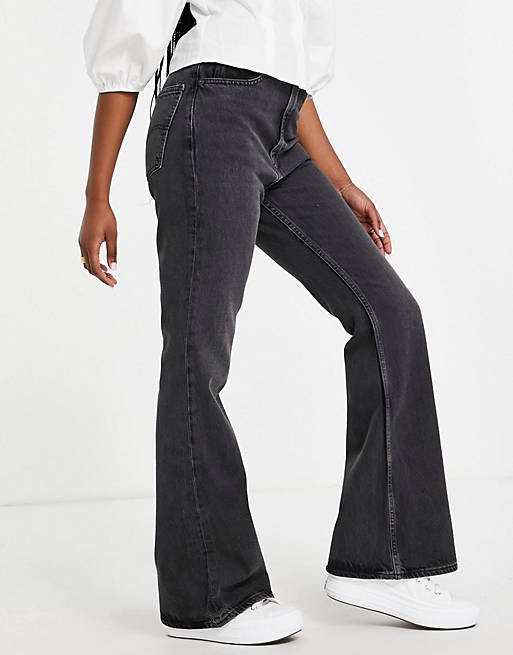Levi's 70's flare jeans in washed black
