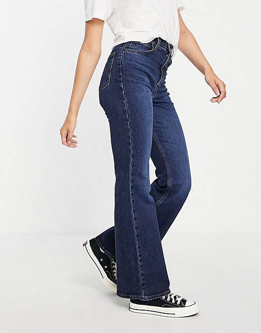 indebære Umoderne Ritual Levi's 70's high flare jeans in indigo | ASOS