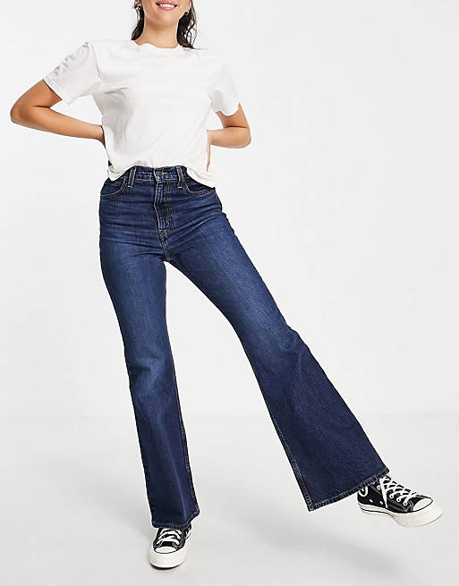 Levi's 70's high flare jeans in indigo | ASOS