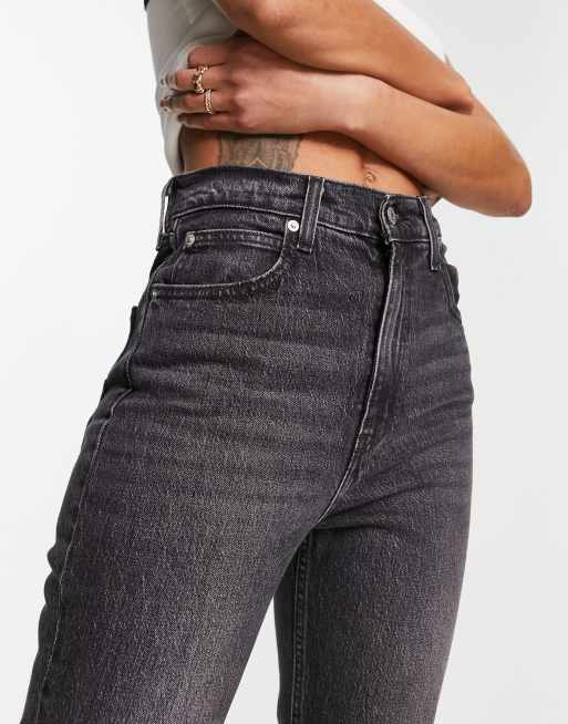 Levi's 70s high rise flare jeans in black