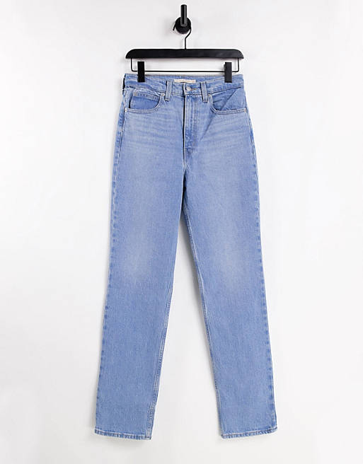 Levi's 70's straight leg jeans in mid wash