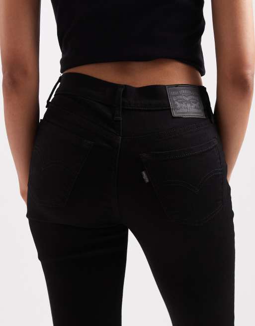Levi's – 710 – Czarne jeansy o bardzo obcisłym kroju, 4 z 5