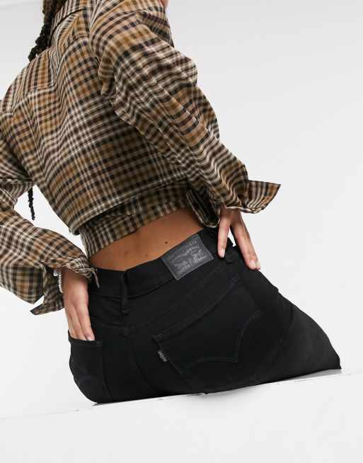 Levi's – 710 – Czarne jeansy o bardzo obcisłym kroju, 3 z 4