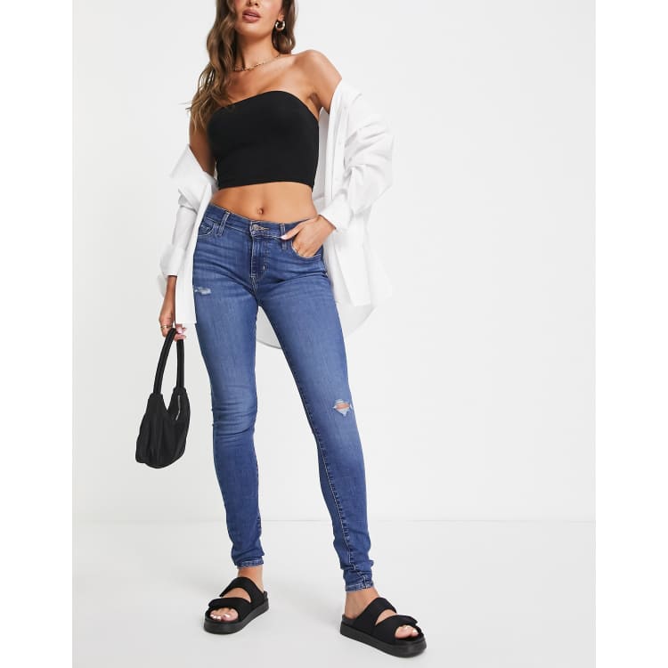 Levis 710 best sale super skinny bleu