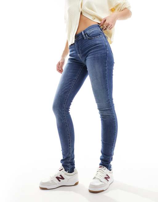 Levi s 710 Jeans super skinny blu medio