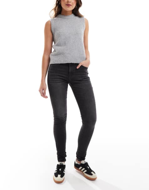 Levi's 710 – Jeansy o bardzo obcisłym kroju w kolorze spranej czerni - view 1
