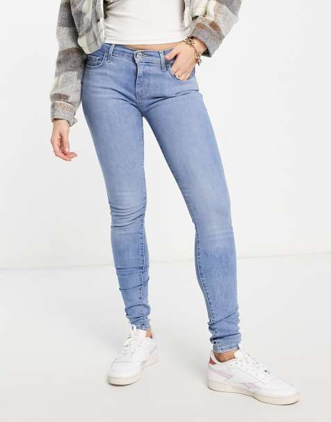 Levi's – 710 – Ljusblå extra smala jeans - view 1