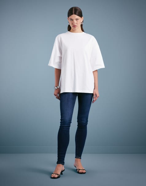 Levi's - 710 - Mørkeblå super skinny-jeans - view 1