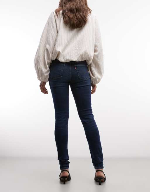 Levi's - 710 - Mørkeblå super skinny-jeans , 2 af 5