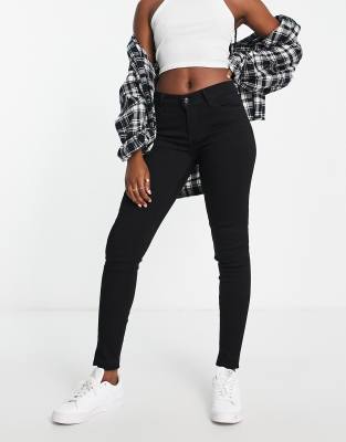 Levi's 710 super skinny jeans in black - ASOS Price Checker