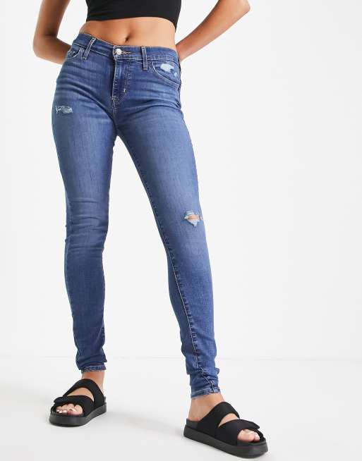 Levi's 710 super skinny mid cheap rise