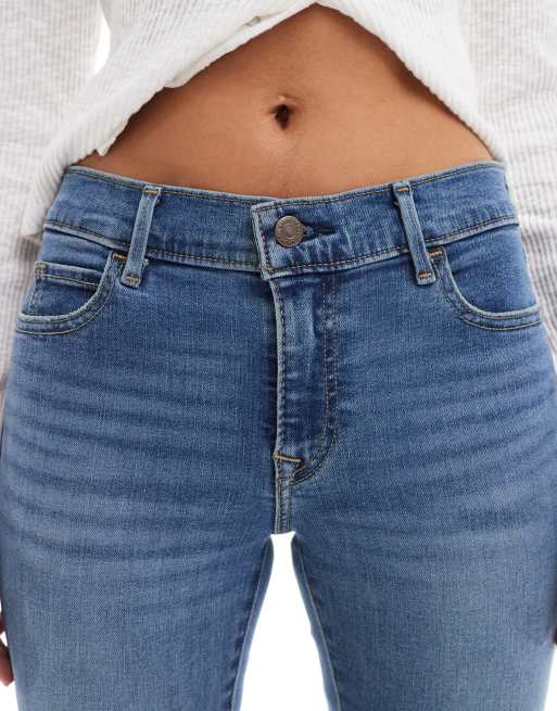 Levi's 710 super skinny fit jeans in mid blue ASOS