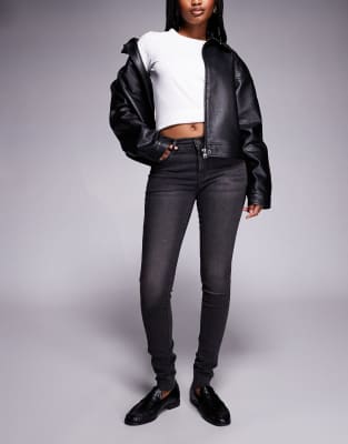 Levi's 710 Super-skinny Fit Jeans In Black