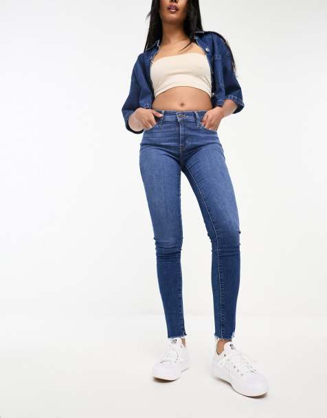 Levi's 710 super skinny jean in dark blue - view 1