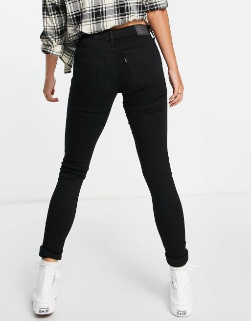 Levis super skinny 710 black sale