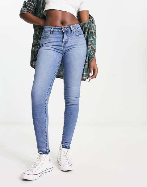 Levi's 710 super skinny jeans in light wash - view 1