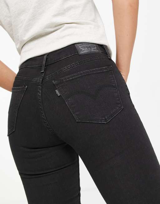 Levi s 710 super skinny jeans in washed black