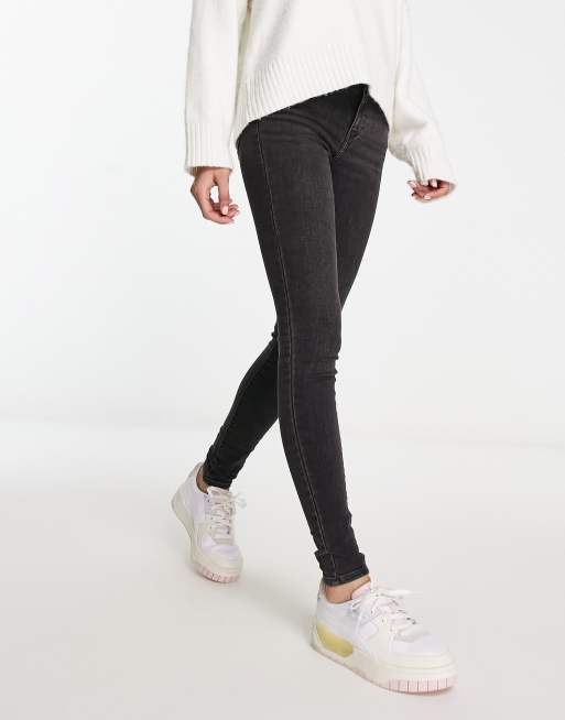 Levi's 710 super skinny jeans in washed black | ASOS