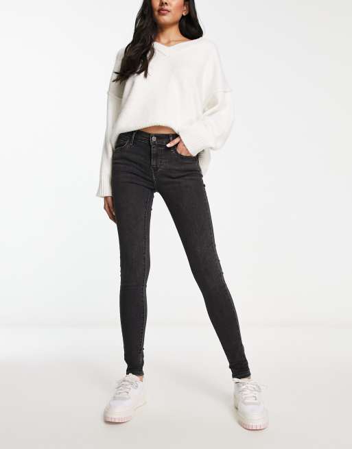 Levi s 710 super skinny jeans in washed black