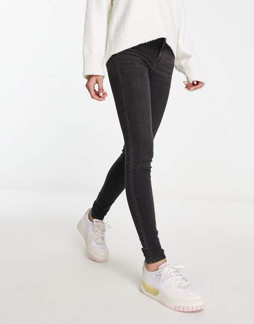 Levi's 710 - Superskinny jeans met zwarte wassing