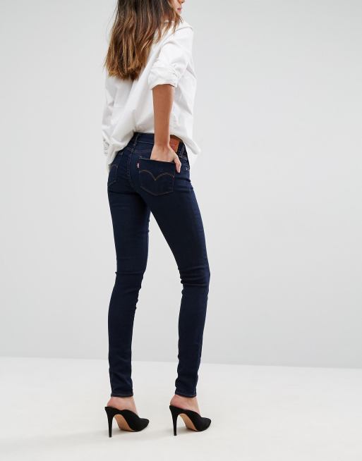 Levi s 711 mid rise skinny jeans