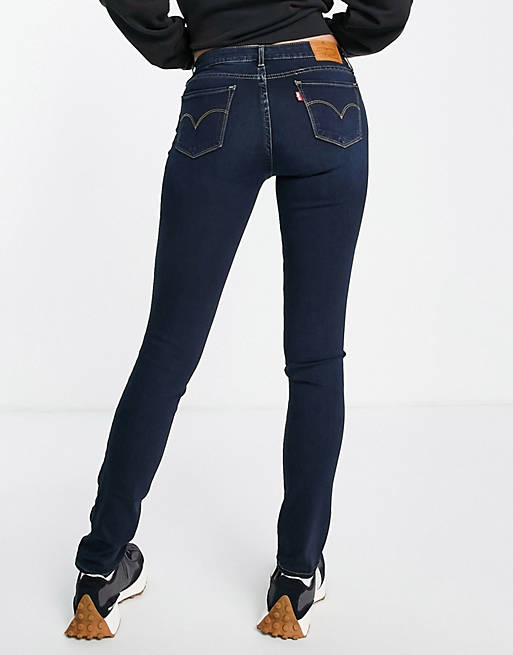 Levi's 711 skinny jeans in dark blue | ASOS