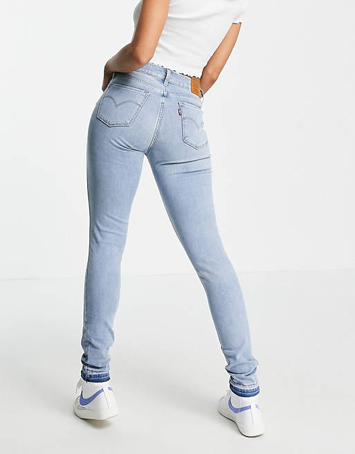Levi's 711 skinny jeans in light blue | ASOS