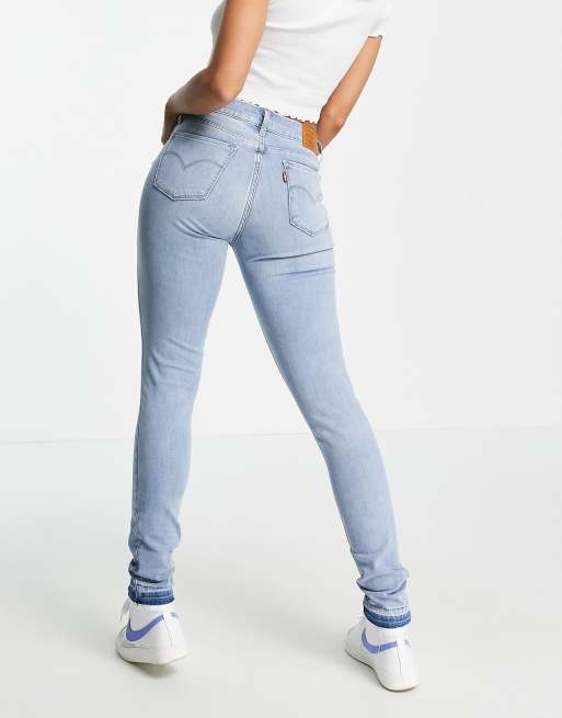 Levi's 711 skinny jeans in light blue | ASOS