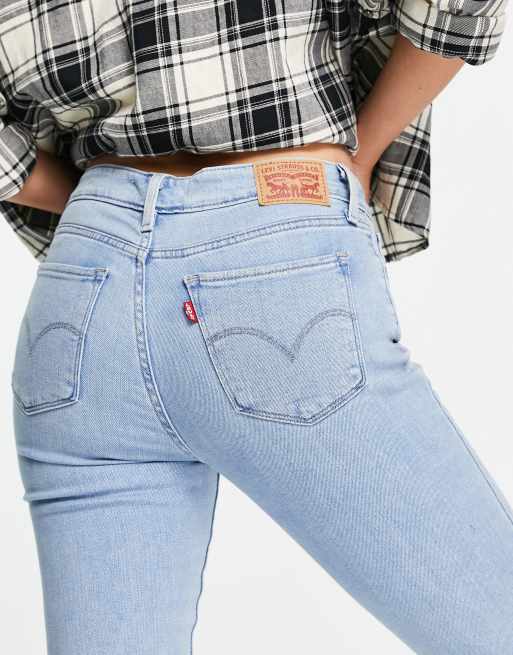 Levi's 711 skinny jeans in light blue | ASOS