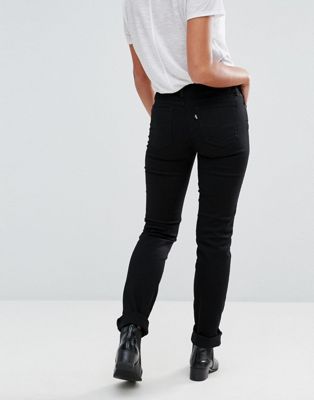 levi's 714 straight jeans black