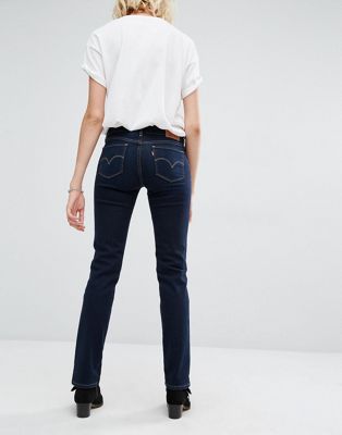 levi's 714 straight mid rise jeans