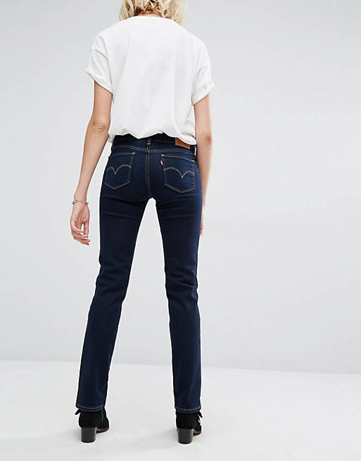 author analysis difference Levi's 714 Straight Mid Rise Jeans | ASOS