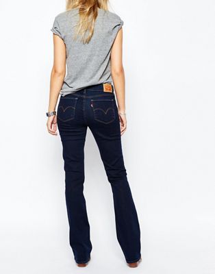 Levis 715 - Bootcut jeans met halfhoge 