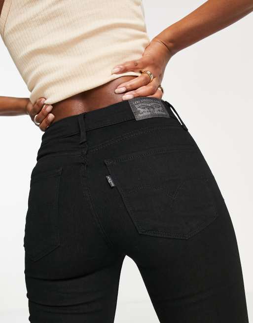 Levi's – 720 – Czarne jeansy o bardzo obcisłym kroju z podwyższonym stanem, 3 z 4