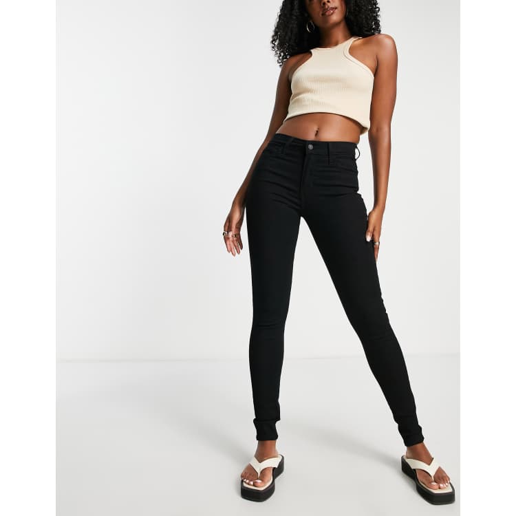 Levi's 720 high rise super skinny jeans in black | ASOS