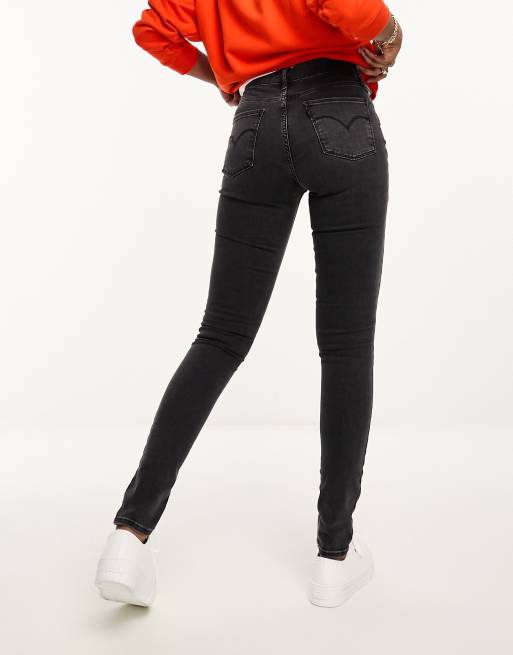 Levi s 720 high rise super skinny jeans in dark grey