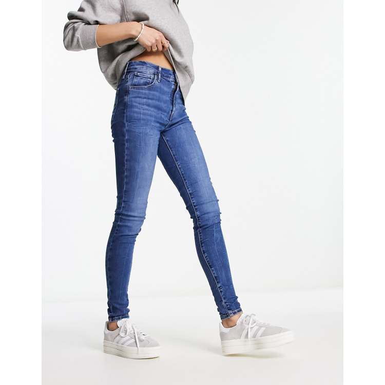 720 High Rise Super Skinny Crop Women's Jeans - Light Wash